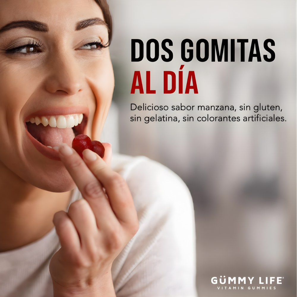 Vinagre de Manzana + Ácido Fólico, Zinc y B12 - Gummy Life
