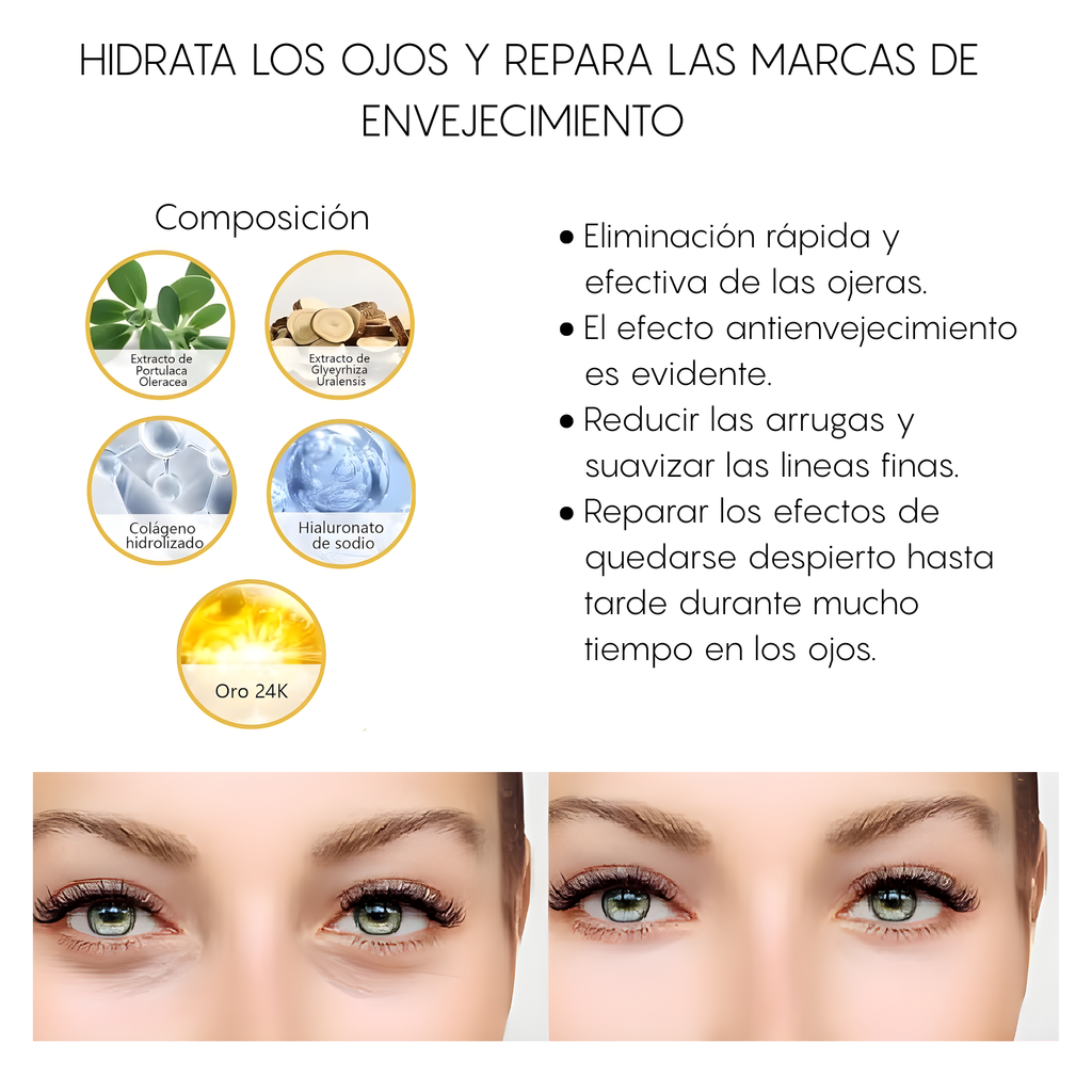 Golden Eye Mask - Parches de Colágeno con Oro 24K