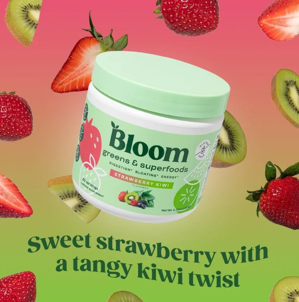 Bloom Greens & Superfoods - Fresa Kiwi 225 Gr