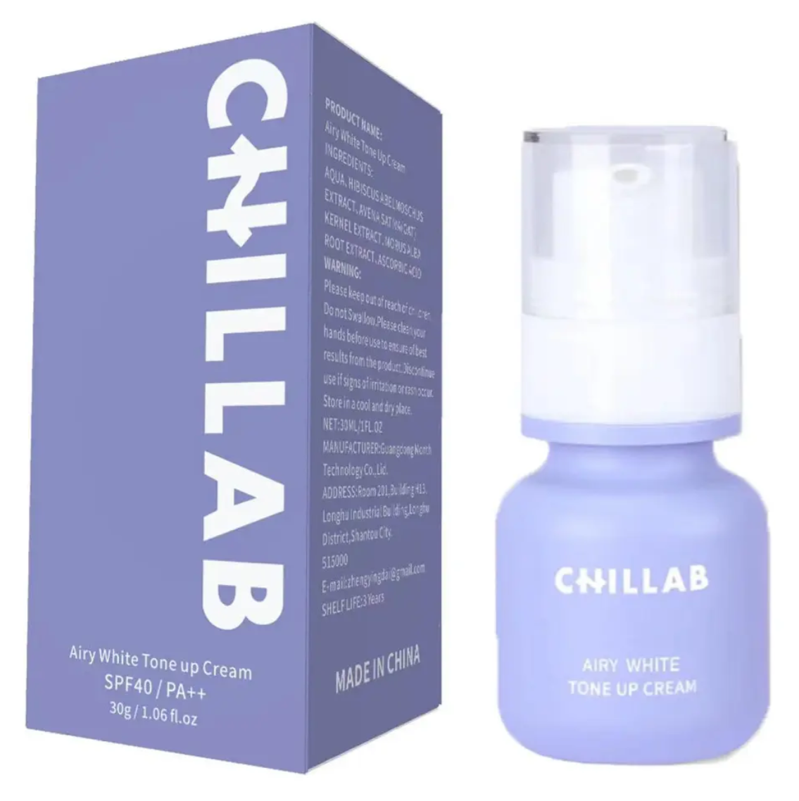 Airy White Tone Up Cream SPF40 - CHILLAB