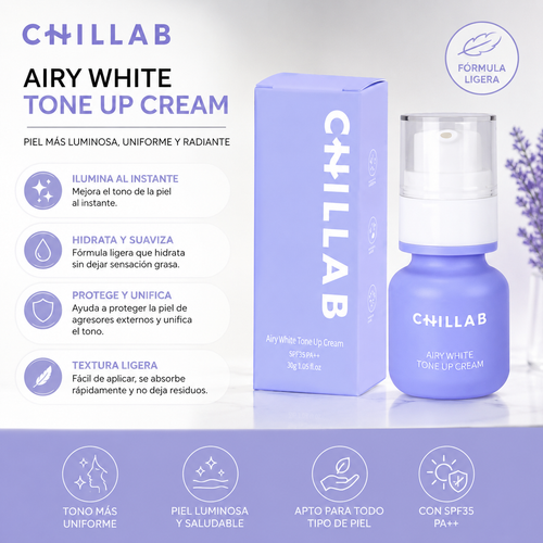 Airy White Tone Up Cream SPF40 - CHILLAB