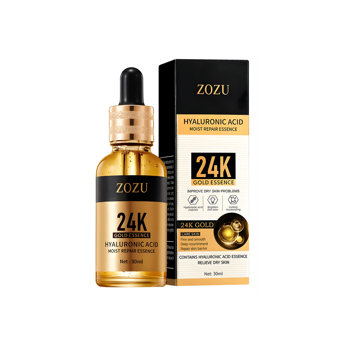 24K Gold Essence Hyaluronic Acid Moist Repair - ZOZU
